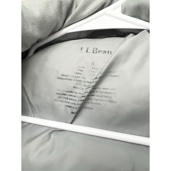 LL Bean Women’s Winter Down Puffer Parka Jacket Size Small Brown Outdoors Hole - Picture 11 of 11